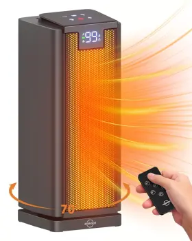 Nfj-01 Ayovoch Space Heater With Remote 1500w Ptc Ceramic Tower For Indoor Use