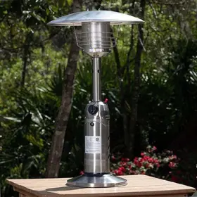Hlds032b Az Patio Heaters Portable Stainless Steel Finish Table Top Silver