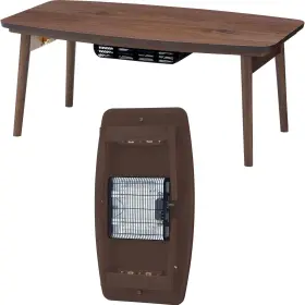 W36xd20xh14.5 Azumaya 985155211463 Folding Legs Kotatsu Heater Table Display Size Inches Natural Wood