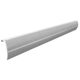 Baseboarders 445011866826 Elliptus Series 5 Ft. Galvanized Steel Easy Slip-on Baseboard Heater Cover In Wh