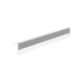 Baseboarders 744759901279 Basic Series 4 Ft. Galvanized Steel Easy Slip-on Baseboard Heater Cover In White
