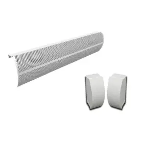 Ba001-36-ec005 Baseboarders Elliptus Series 3 Ft. Galvanized Steel Easy Slip-on Baseboard Heater Cover Left