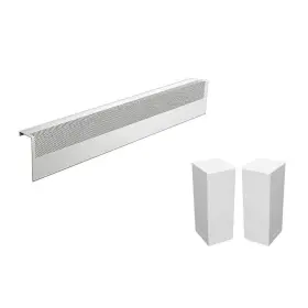 Bc001-36-ec004 Baseboarders Basic Series 3 Ft. Galvanized Steel Easy Slip-on Baseboard Heater Cover Left