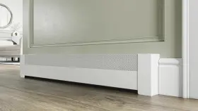 Bc001-48 Baseboarders Basic Series 4 Ft Galvanized Steel Slip-on Baseboard Heater Cover