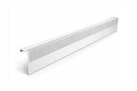 Baseboarders Bc001-48-wht Basic Series 4 Ft 48 In Galvanized Steel Slip-on Baseboard Hea