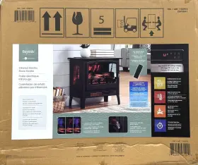 1782972 Bayside Furnishings Infrared Electric Fireplace Stove Heater