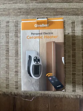 X0041358fz Best Give Personal Electric Ceramic Heater - Open Box New