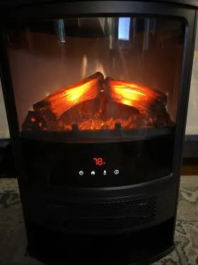 Bh65361632730w1 Better Homes & Gardens Electric Corner Stove Room Heater With Remote 3d Lifelike Flame Effect Heat Home