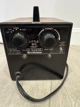 8319 Big Heat Vintage Model Space Heater 1500/1200 Watt Made In Usa Works Great