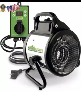1500w Bio Green 2.0/usdt Pal Palm Greenhouse Heater - Black/green/silver
