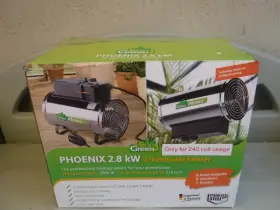 Phx2.8 Bio Green Phx2.8/us 2800w Greenhouse Heater And Fan