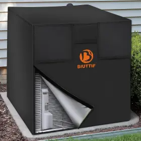 Biuttif 760072369541 Air Conditioner Cover For Outside Units - 26x26x32 Inches Central Ac Winter