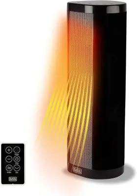 Bhvhc5 Black Decker Ceramic Space Heater Adjustable Thermostat Tower - Scratch And Dent