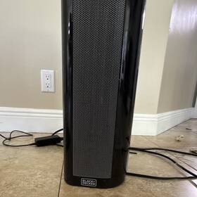 Black Decker Bshhc15 22 Inch Electric Tower Heater 1500w Push Button Control
