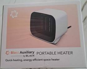 Blaux 30785-amz Blast Auxiliary Portable Heater Quick-heating Desk/tabletop White/black