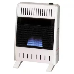 171243 Branded 10 000 Btu Liquid Propane Ventless Blue Flame Heater With Base Feet T-stat Cont