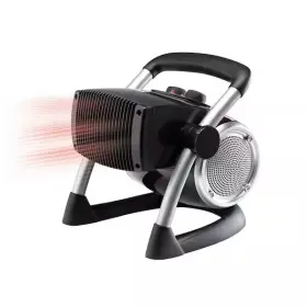 1500w Branded 705353972058 11.75 Inch Black Electric Utility Ceramic Space Heater With Pivoting Head