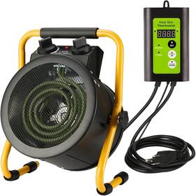 Branded Tse-15fdghbk Greenhouse Heater With Digital Thermostat 1500w Electric Outdoor Heaters For Pa