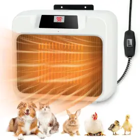 Yp01126-fba Branded Large Dog House Heater With Thermostat 300/600w Outdoor Pet Safe W