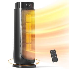 Breezome B0d9lthxg8 1500w Space Heater For Indoor Use With Thermostat 24h Timer 90 Oscilla