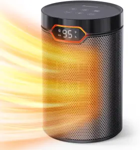 Mg31qn Breezome Space Heater Portable Electric Heaters For Indoor Use Small Black
