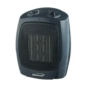 H-c1601 Brentwood Kool Zone 1500w Portable Ceramic Space Heater And Fan Black