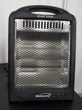 H-q600w Brentwood Portable Heater Black
