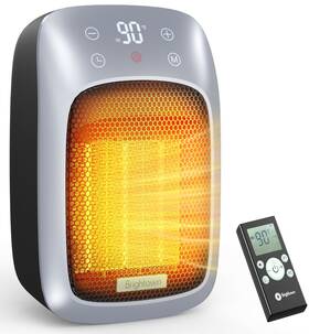 Brightown B0g113ngtb Plug In Space Heater For Indoor Use 800w Small Wall Outlet Wit