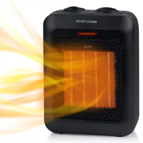 Htbt0910 Brightown Portable Electric Space Heater - 1500w/750w Ceramic Room With Tip Over