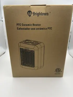 Intertek5012824 Brightown Ceramic Heater Interred 1500 Watts Compact