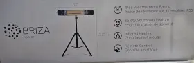 It-heqq-1831 Briza Infrared Electric Patio Heater Indoor/outdoor Portable Wall/garage