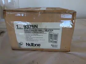 9376n Broan-nutone Fan Forced Wall Heater