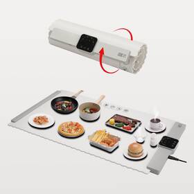 Btup 860012776009 Electric Warming Tray Food Mat With 5 Temperature Settings Rollable &