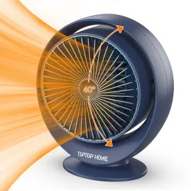 800w Bubbacare 757539327671 Space Heater Fast Heating Ceramic Room Small Two-speed Portable