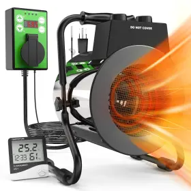1500w Buyplus Hxg01 Greenhouse Heater With Digital Thermostat Outdoor Heaters For