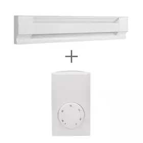 Cadet 445052991914 36 Inch 240/208-volt 750/563-watt Electric Baseboard Heater In White With Wall Th