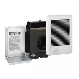 Cadet 744110379679 240-volt 1 000-watt Com-pak In-wall Fan-forced Electric Heater In White With The