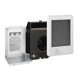 Cadet 744110379679 240-volt 1 000-watt Com-pak In-wall Fan-forced Electric Heater In White With The