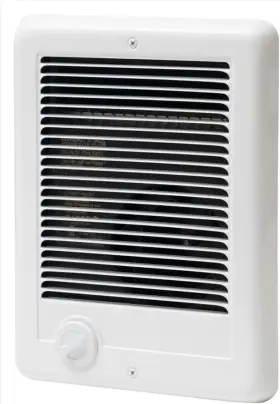 Csc101tw Cadet Electric Heater 1 000-watt 120-volt Fan-forced In-wall Dial Controls In White