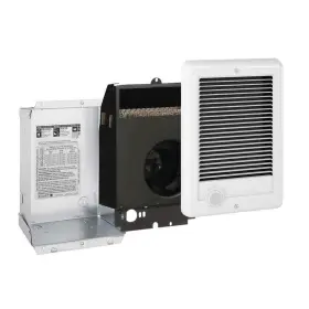 Csc122w Cadet Electric In-wall Heater 240v 1 250w Fan-forced Air With Thermostat White