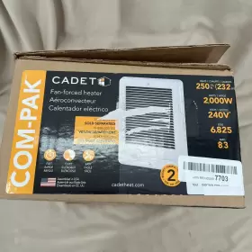 Csc202w Cadet Fan Forced Heater 2000w/240v Com-pak Electric Wall Room Parts Only