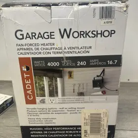 Cgwh4031g Cadet Glen Dimplex 240v Garage/workshop Heater - 4000 Watts
