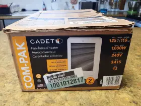 Scc102w Cadet Wall Heater 1000w Com Pak New Electric