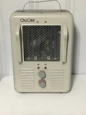 1500w Calore 40650 Heavy Duty Metal 2 Stage Utility Space Heater Fan-forced Type Indoor