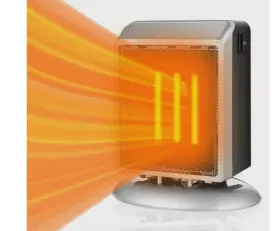 900w Camkey 664879654537 Wn-ht-silver Portable Electric Space Heater 400w/900w Safe And Quiet