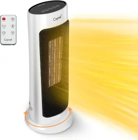 Mq68501 Caynel Home Oscillating Tower Ceramic Heater With Adjustable 16inch White