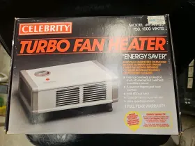 Ch8100 Celebrity Vintage New Old Stock Model Number Energy Saver 1500 W. Heater