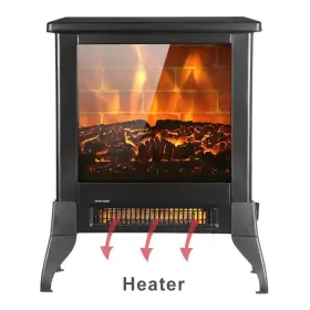 Chimenea El Ctrica Independiente De 14 Pulgadas 445014943937 Y 1400 W Con Apagado Autom Tico