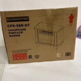 Cfs-566-07 Chimneyfree Navy Electric Fireplace Heater Portable Space 4600 Btu
