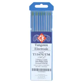 T1167gtm Ck Worldwide 720340006936 Layzr Tungsten Electrode 1/16 Inch X 7 10 Pack